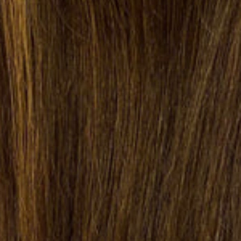 Claire human hair scrunchie in auburn brown – 100% human hair | Gold Hair Collection