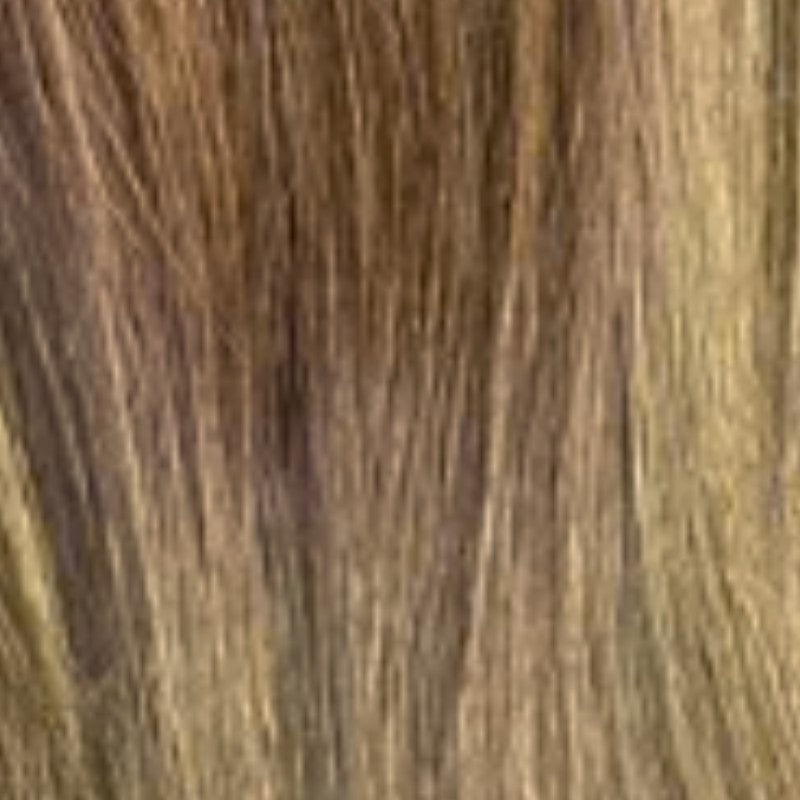 Madeline human hair scrunchie in brown with highlights – 100% human hair | Gold Hair Collection
