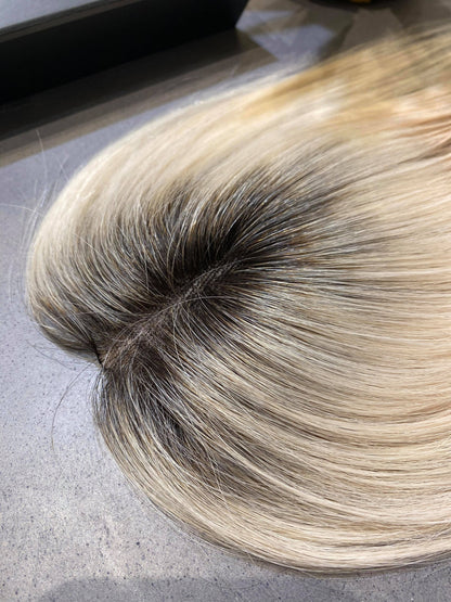Kylie (Light Regrowth) | 100% Remy Hair Topper