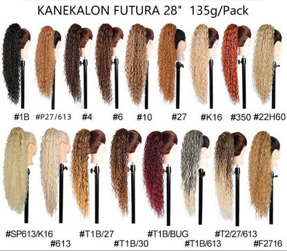 Water Wave Drawstring Ponytail (Wavy / Curly)