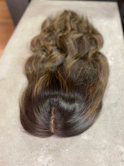 Rachel Ombre (Wavy / Curly) | 100% Remy Hair Topper