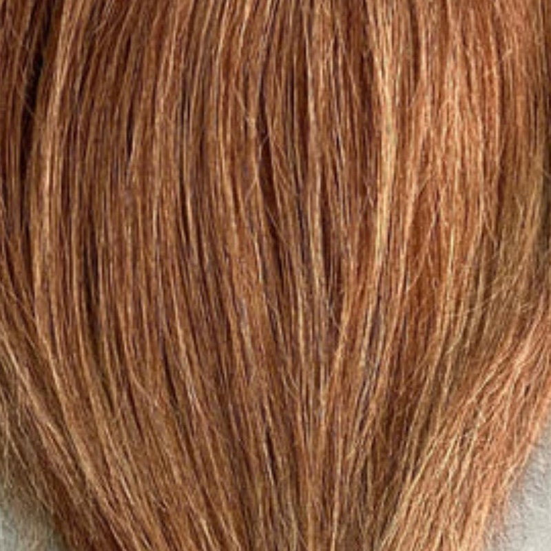 Jane human hair scrunchie in light copper – 100% human hair | Gold Hair Collection